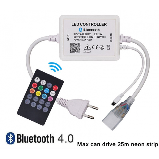 Contrôleur de bande IR-Blutooth pour RGB 220V Contrôleur de bande IR-Blutooth pour RGB 220V